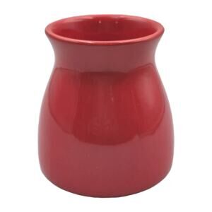 Cherry Red Short Ceramic Vase 4.75" Edible Arrangements